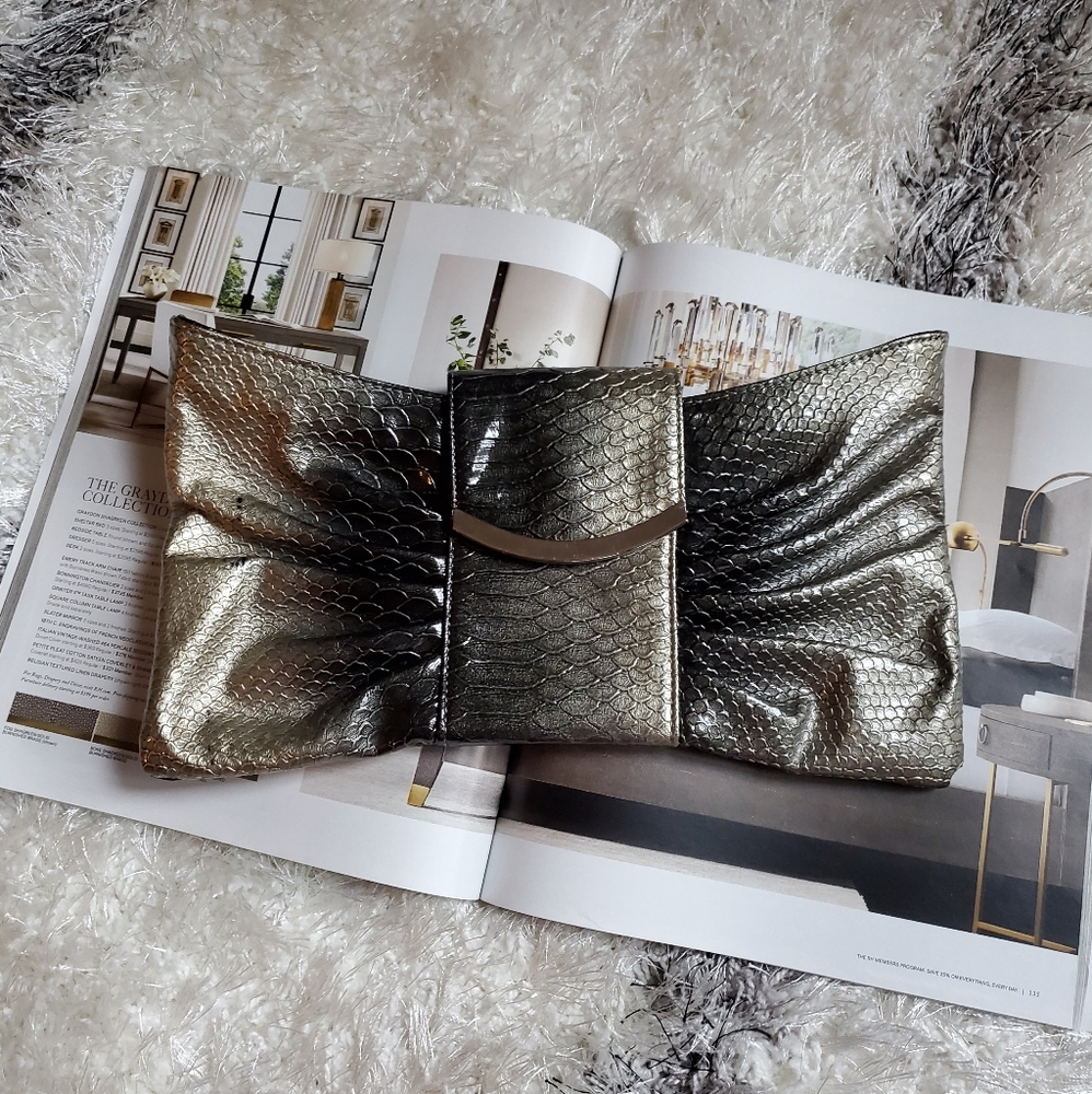 Express Silver Clutch